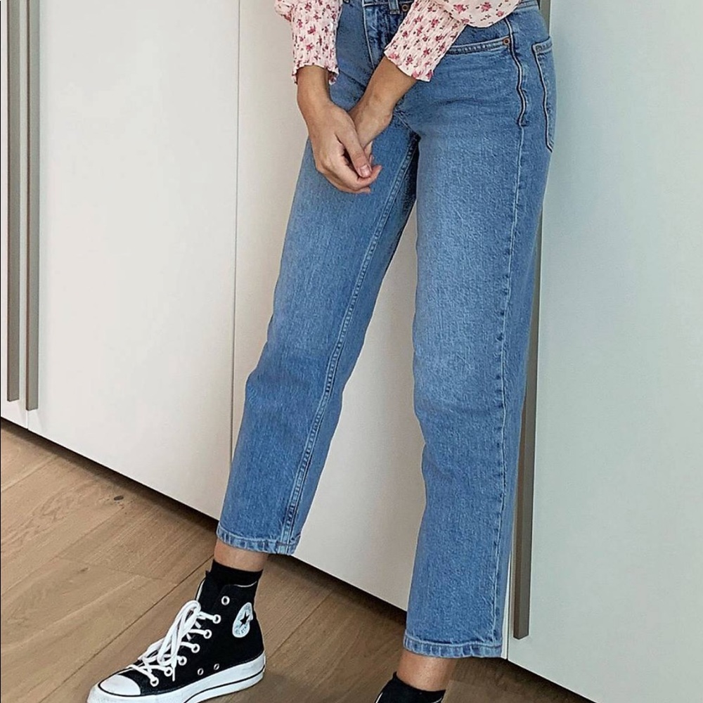 ASOS petite high rise slim jeans